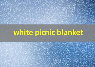 white picnic blanket